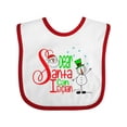 thumbnail image 1 of Inktastic Dear Santa I Can Explain Cute Snowman and Snowflakes Boys or Girls Baby Bib, 1 of 4