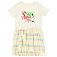 thumbnail image 1 of Inktastic Dear Santa I Can Explain Cute Snowman and Snowflakes Girls Toddler Dress, 1 of 5