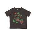 thumbnail image 1 of Inktastic Dear Santa I Can Explain Funny Christmas Boys or Girls Toddler T-Shirt, 1 of 5