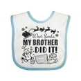 thumbnail image 1 of Inktastic Dear Santa, My Brother Did It Funny Christmas Boys or Girls Baby Bib, 1 of 4