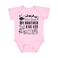 thumbnail image 1 of Inktastic Dear Santa, My Brother Did It Funny Christmas Boys or Girls Baby Bodysuit, 1 of 5