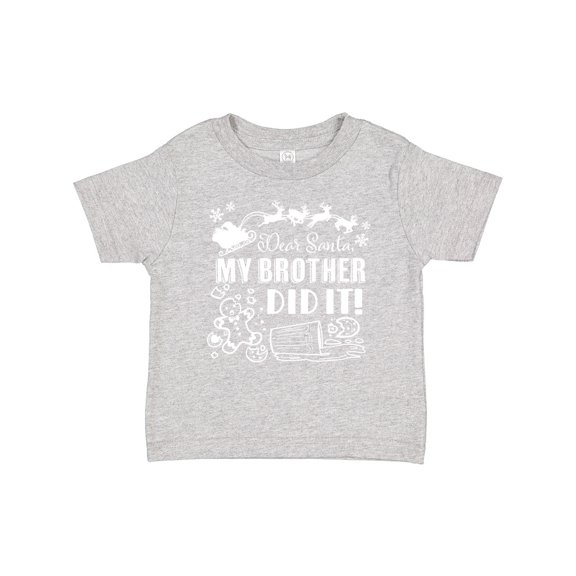 Inktastic Dear Santa, My Brother Did It Funny Christmas Boys or Girls Baby T-Shirt