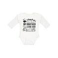 thumbnail image 1 of Inktastic Dear Santa, My Brother Did It Funny Christmas Boys or Girls Long Sleeve Baby Bodysuit, 1 of 5