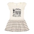 thumbnail image 1 of Inktastic Dear Santa, My Brother Did It Funny Christmas Gift Toddler Girl Dress, 1 of 4