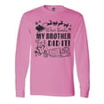 thumbnail image 1 of Inktastic Dear Santa, My Brother Did It Funny Christmas Long Sleeve T-Shirt, 1 of 5