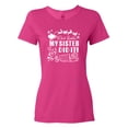 thumbnail image 1 of Inktastic Dear Santa, My Sister Did It Funny Christmas Women's T-Shirt, 1 of 5