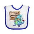 thumbnail image 1 of Inktastic Dear Santa, Please Bring Me a Dragon Christmas Wish Boys or Girls Baby Bib, 1 of 4