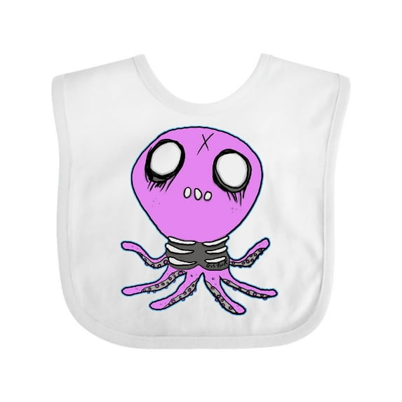 Inktastic Death Metal Octopus Boys or Girls Baby Bib