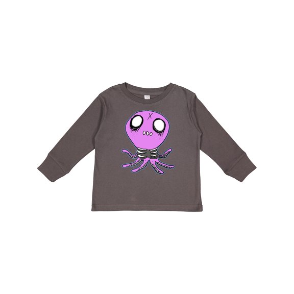 Inktastic Death Metal Octopus Boys or Girls Long Sleeve Toddler T-Shirt