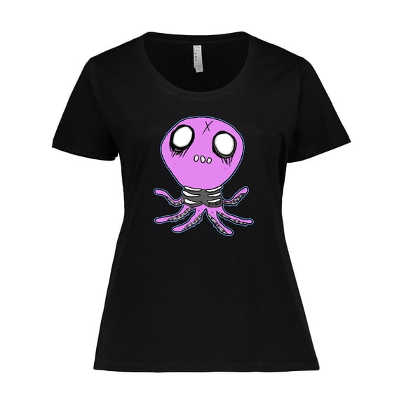 Inktastic Death Metal Octopus Women's Plus Size T-Shirt