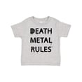 thumbnail image 1 of Inktastic Death Metal Rules White T-Shirt Boys or Girls Toddler T-Shirt, 1 of 5