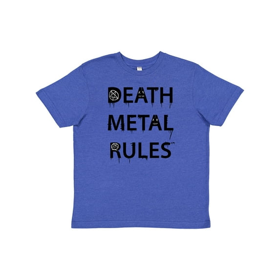 Inktastic Death Metal Rules White T-Shirt Youth T-Shirt