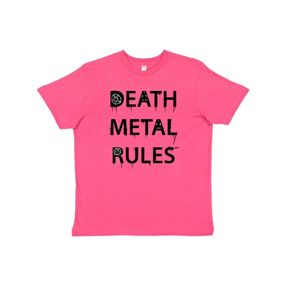 Inktastic Death Metal Rules White T-Shirt Youth T-Shirt