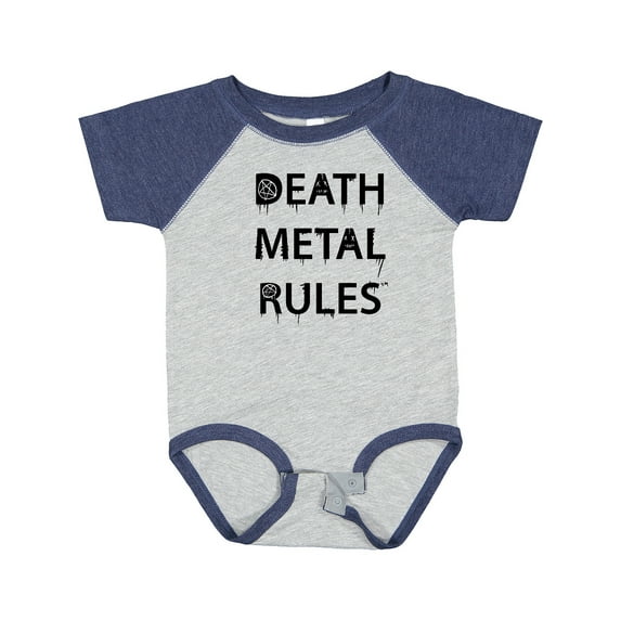 Inktastic Death Metal Rules White T-shirt Boys or Girls Baby Bodysuit