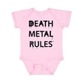 thumbnail image 1 of Inktastic Death Metal Rules White T-shirt Boys or Girls Baby Bodysuit, 1 of 5