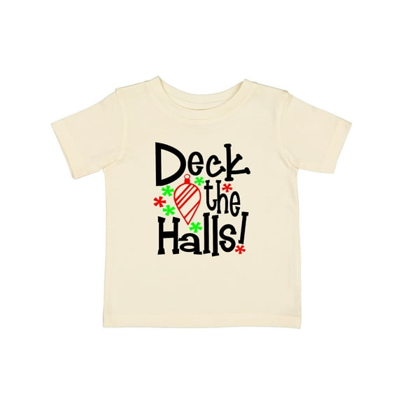 Inktastic Deck the Halls Christmas Ornament Boys or Girls Baby T-Shirt