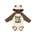 thumbnail image 1 of Inktastic Deck the Halls Christmas Ornament Boys or Girls Long Sleeve Baby Bodysuit, 1 of 5