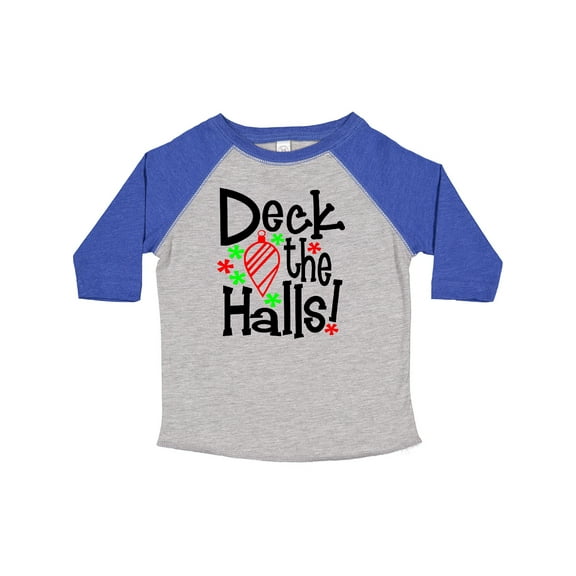 Inktastic Deck the Halls Christmas Ornament Boys or Girls Toddler T-Shirt