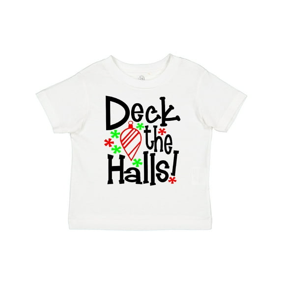 Inktastic Deck the Halls Christmas Ornament Boys or Girls Toddler T-Shirt