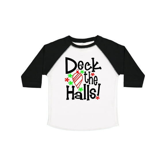 Inktastic Deck the Halls Christmas Ornament Boys or Girls Toddler T-Shirt