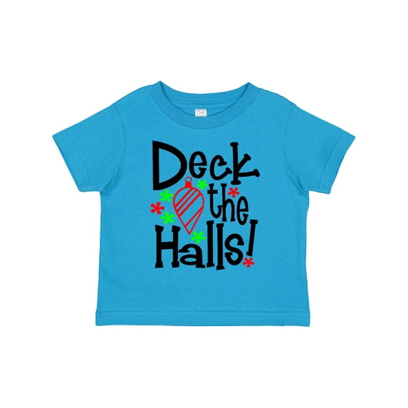 Inktastic Deck the Halls Christmas Ornament Boys or Girls Toddler T-Shirt
