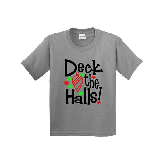 Inktastic Deck the Halls Christmas Ornament Youth T-Shirt
