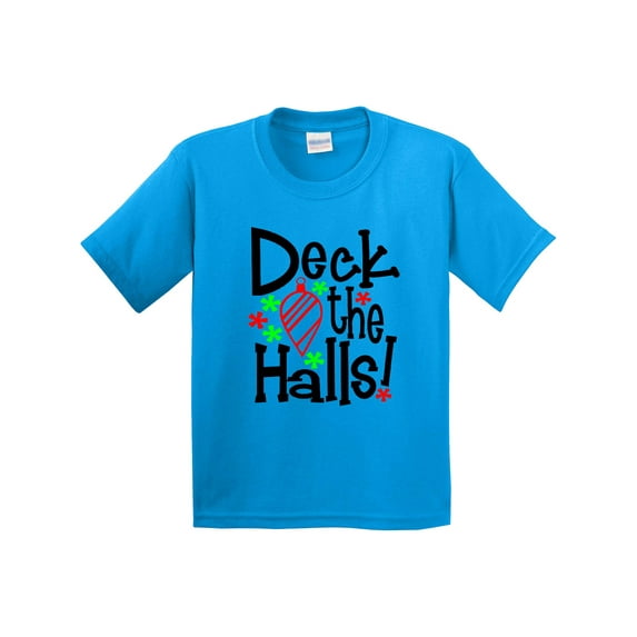 Inktastic Deck the Halls Christmas Ornament Youth T-Shirt