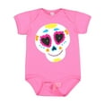 thumbnail image 1 of Inktastic Decorated Skull Boys or Girls Baby Bodysuit, 1 of 5