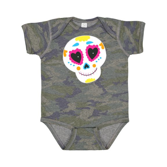 Inktastic Decorated Skull Boys or Girls Baby Bodysuit