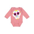 thumbnail image 1 of Inktastic Decorated Skull Boys or Girls Long Sleeve Baby Bodysuit, 1 of 5