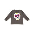 thumbnail image 1 of Inktastic Decorated Skull Boys or Girls Long Sleeve Toddler T-Shirt, 1 of 5