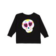 thumbnail image 1 of Inktastic Decorated Skull Boys or Girls Long Sleeve Toddler T-Shirt, 1 of 5