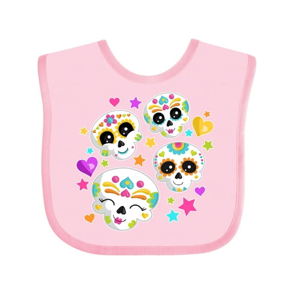Inktastic Decorative Skull Party for Day of the Dead Boys or Girls Baby Bib