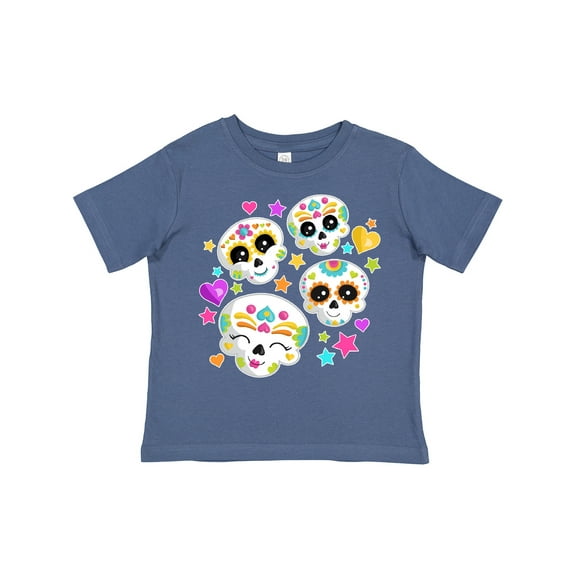 Inktastic Decorative Skull Party for Day of the Dead Boys or Girls Toddler T-Shirt