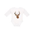 thumbnail image 1 of Inktastic Deer Head Hunter Boys or Girls Long Sleeve Baby Bodysuit, 1 of 5