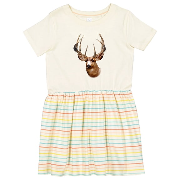 Inktastic Deer Head Hunter Girls Toddler Dress