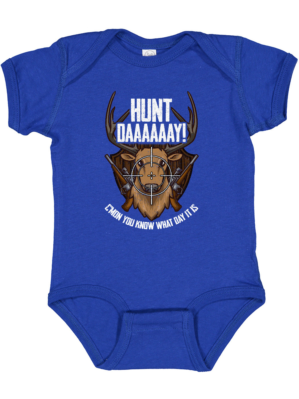 Inktastic Deer Hunting Funny Hunt Day Boys or Girls Baby Bodysuit