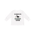 thumbnail image 1 of Inktastic Deer Hunting Grandpa Best Hunter Ever Boys Long Sleeve Toddler T-Shirt, 1 of 5