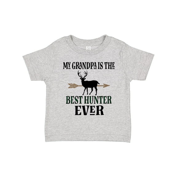 Inktastic Deer Hunting Grandpa Best Hunter Ever Boys Toddler T-Shirt