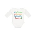 thumbnail image 1 of Inktastic Delaware Grandma Grandpa Love Me Boys or Girls Long Sleeve Baby Bodysuit, 1 of 5