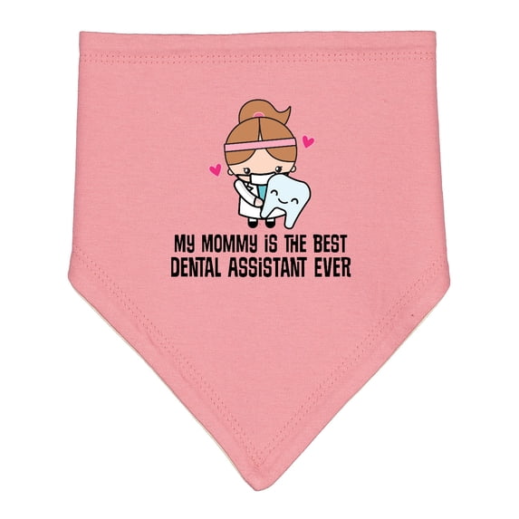 Inktastic Dental Assistant Mommy Baby Bandana Bib