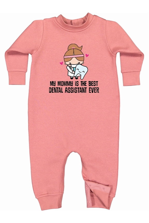 Dental Assistant Mommy Baby Fleece Romper