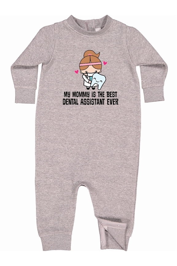 Dental Assistant Mommy Baby Fleece Romper