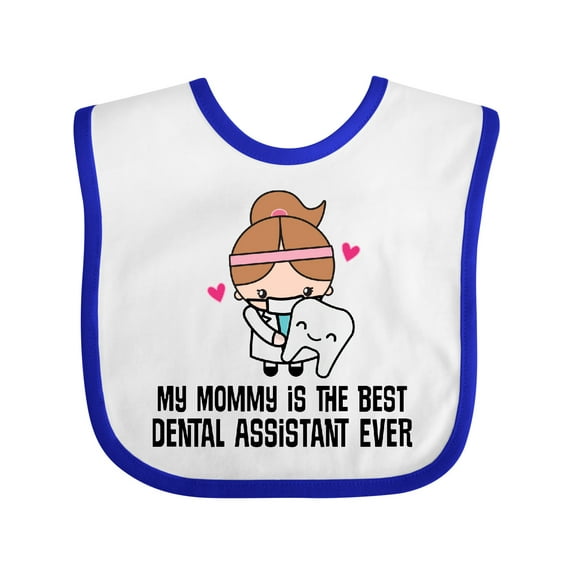 Inktastic Dental Assistant Mommy Girls Baby Bib