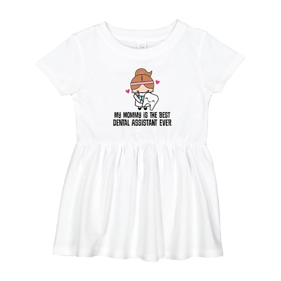 Inktastic Dental Assistant Mommy Girls Baby Dress