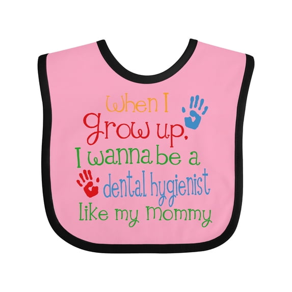 Inktastic Dental Hygienist Like Mommy Boys or Girls Baby Bib