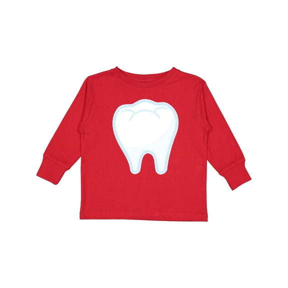 Inktastic Dentist Big Tooth Boys or Girls Long Sleeve Toddler T-Shirt