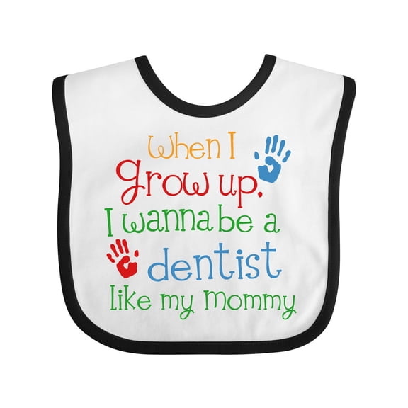 Inktastic Dentist Like Mommy Boys or Girls Baby Bib