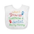 thumbnail image 1 of Inktastic Dentist Like Mommy Boys or Girls Baby Bib, 1 of 4