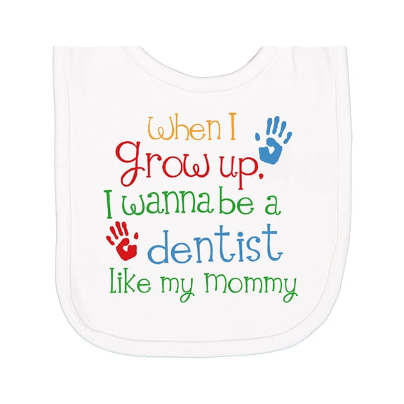 Inktastic Dentist Like Mommy Newborn Bib